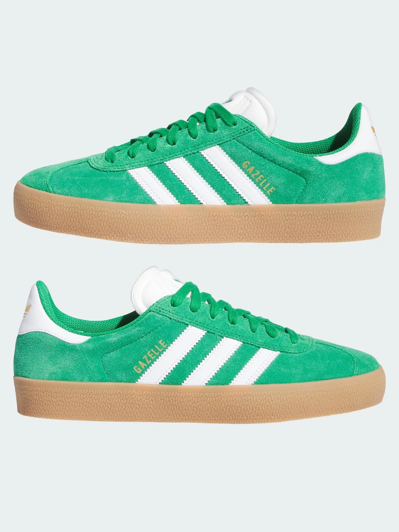 Gazelle ADV Green/White/Gold Met Shoes