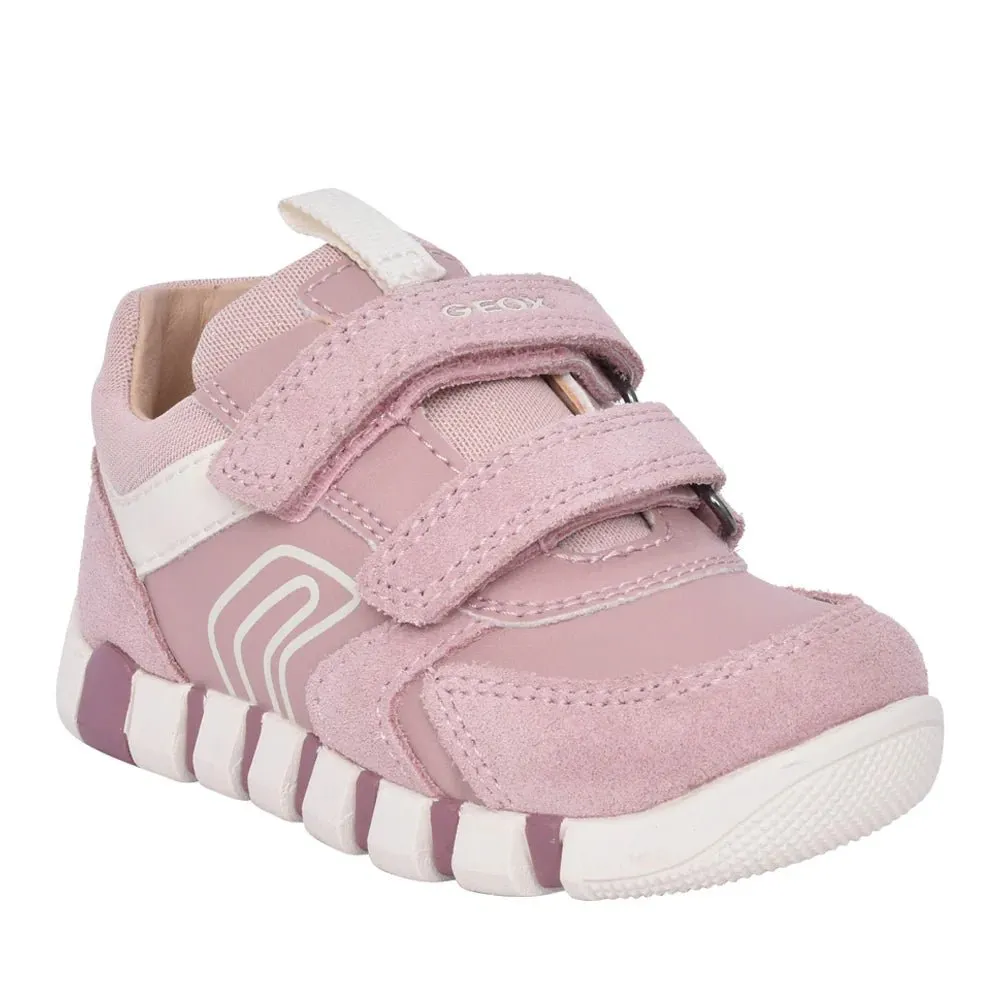 Geox: Lupidoo - Old Rose / Ivory - Girl's Sneakers