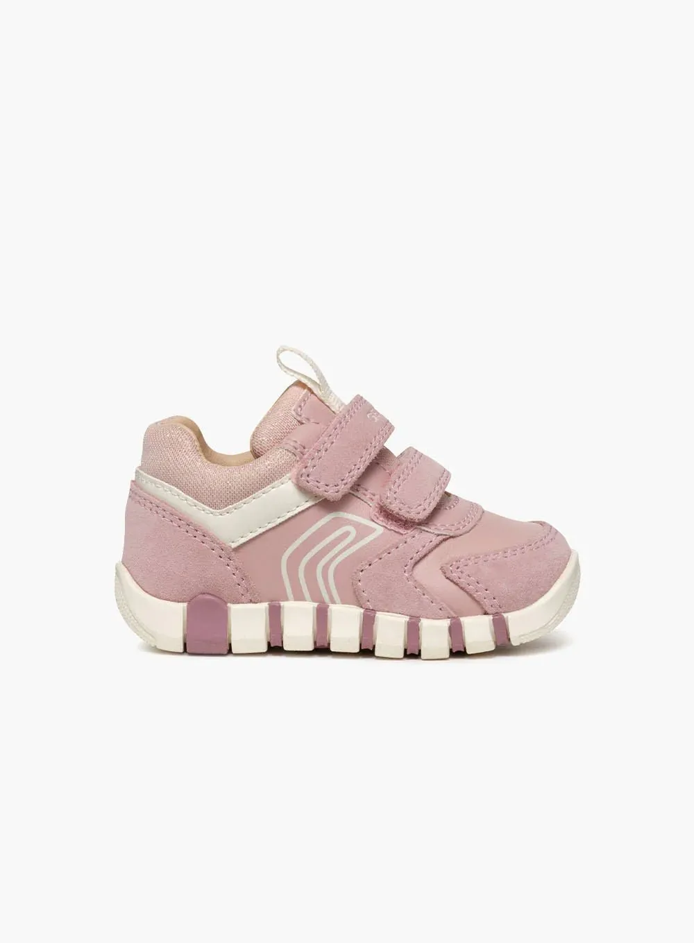 Geox: Lupidoo - Old Rose / Ivory - Girl's Sneakers