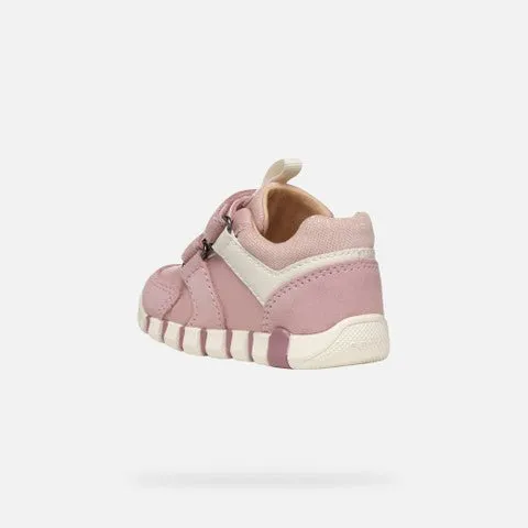 Geox: Lupidoo - Old Rose / Ivory - Girl's Sneakers