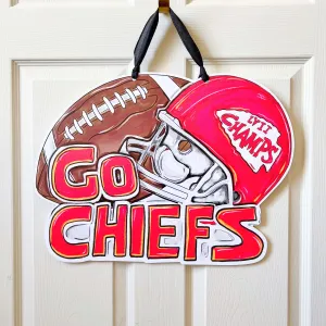 Go Chiefs Door Hanger - ONLINE EXCLUSIVE