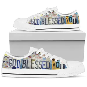 God Blessed You Low Top Shoes