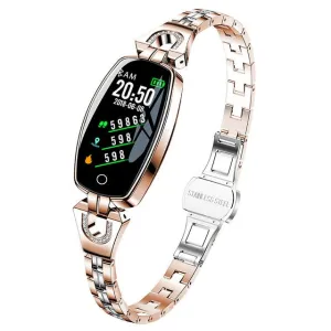 H8 Fitness Smartwatch for Woman (Waterproof, HR and BP Monitoring, Android and IOS Compatible)