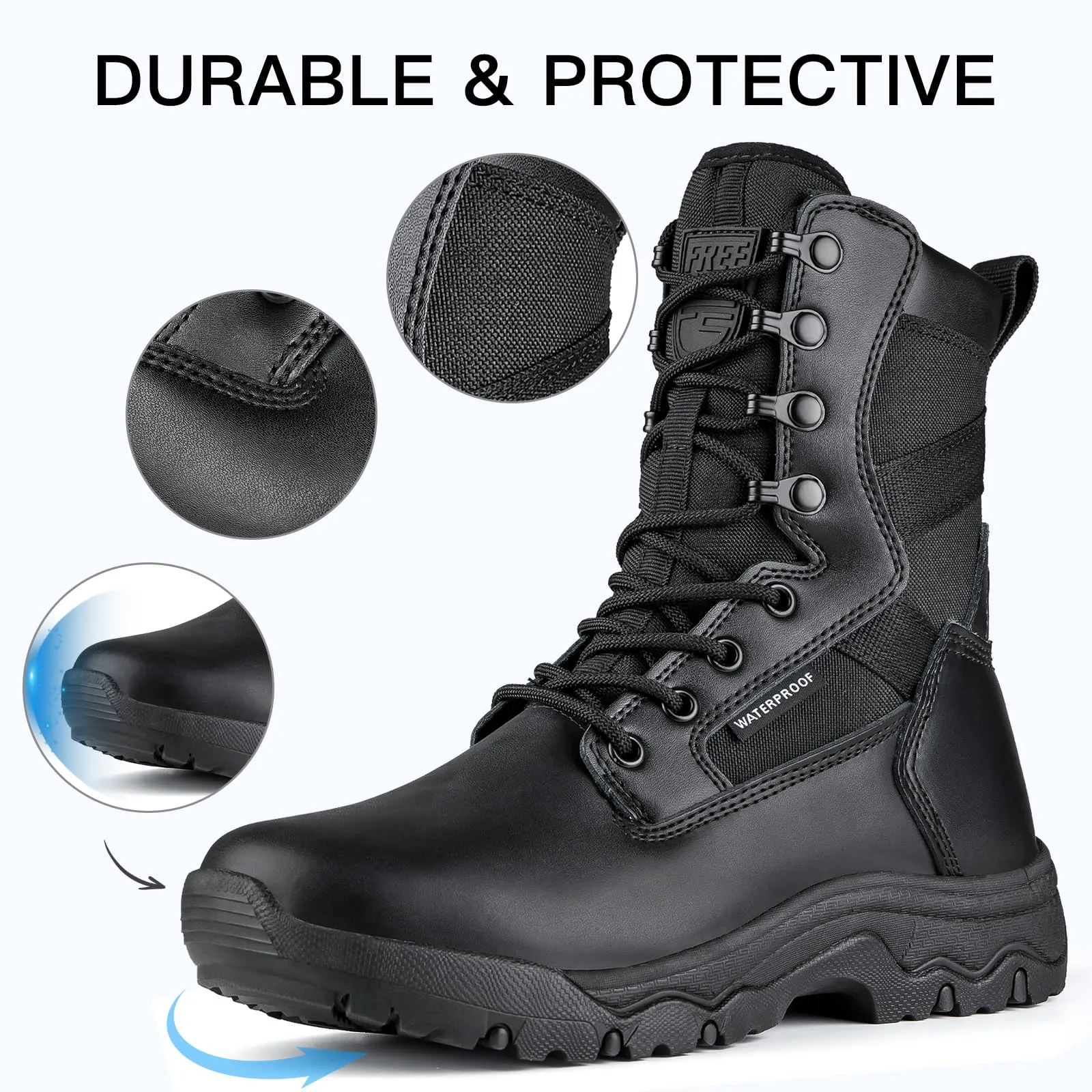 HOPPER 8" Women’s Military Waterproof Tactical Boots