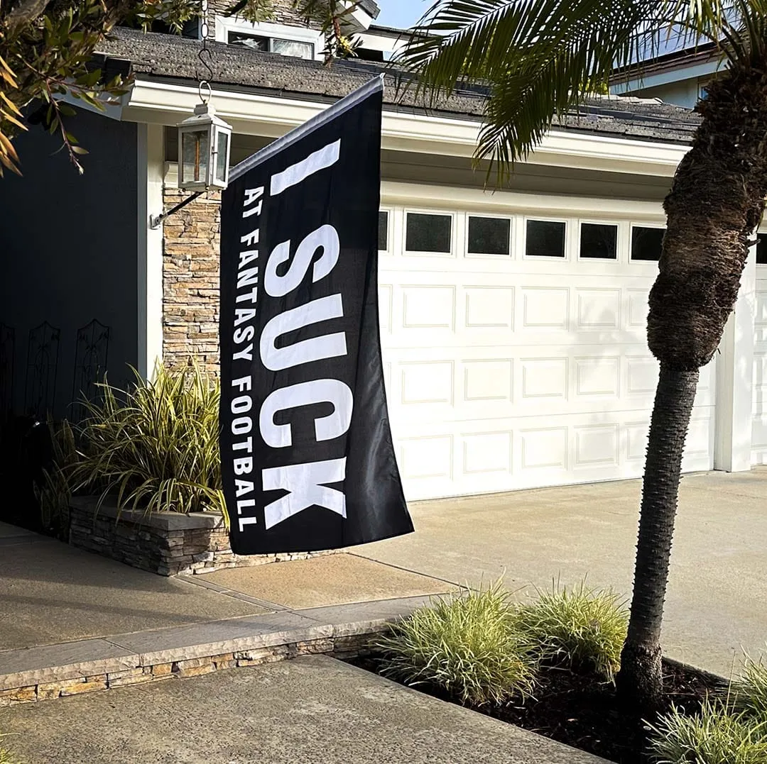 I Suck At Fantasy Football Flag 6ft