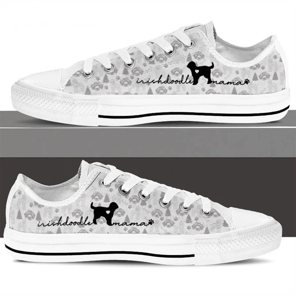 Irish Doodle Low Top Shoes, Dog Printed Shoes, Canvas Shoes For Men, Women