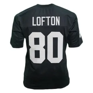 James Lofton Unsigned Oakland Black Football Jersey