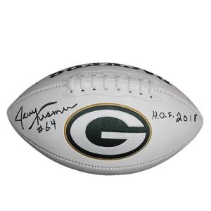 Jerry Kramer #64 Green Bay Packers Inscribed HOF 2018 Logo Football (JSA)