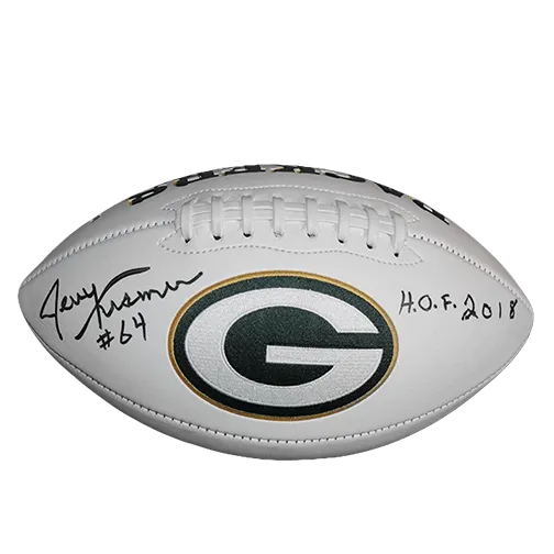 Jerry Kramer #64 Green Bay Packers Inscribed HOF 2018 Logo Football (JSA)