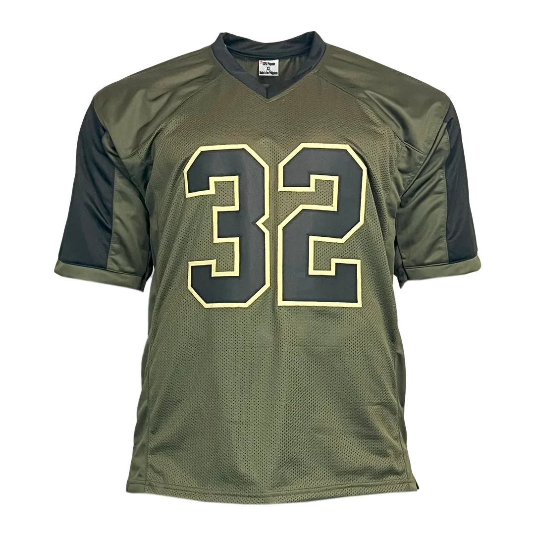 Jim Brown Unsigned Salute to Service Football Jersey