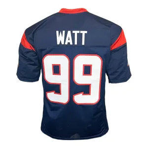 JJ Watt Unsigned Houston Blue Football Jersey