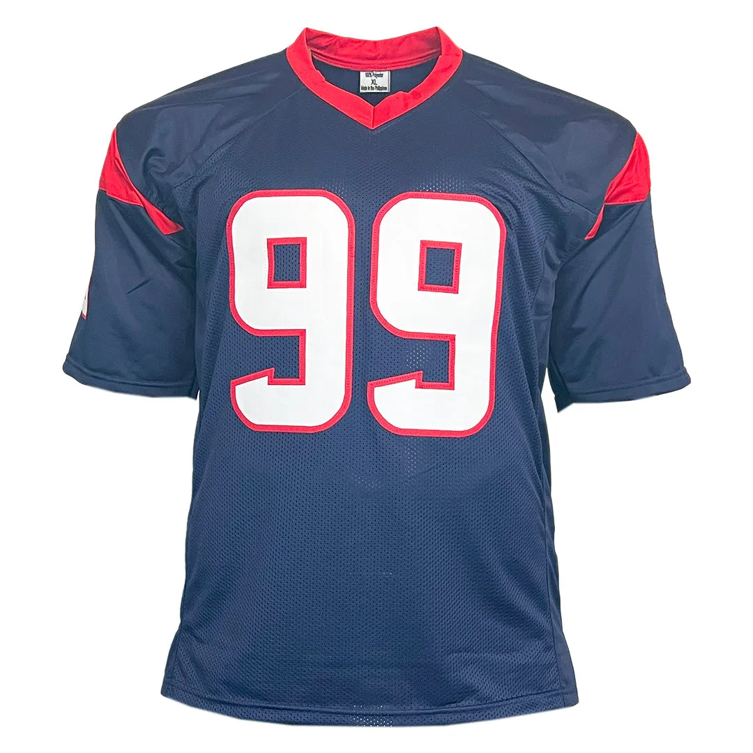 JJ Watt Unsigned Houston Blue Football Jersey