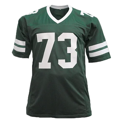 Joe Klecko Pro Style Autographed Football Jersey Green (JSA)