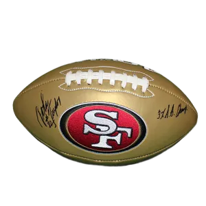 John Taylor #82 San Francisco 49ers 3x Super Bowl Champs Football (JSA)