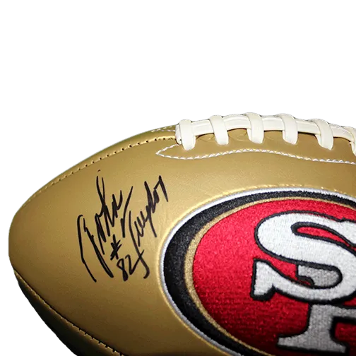 John Taylor #82 San Francisco 49ers 3x Super Bowl Champs Football (JSA)