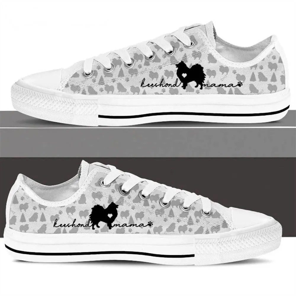 Keeshond Low Top Shoes, Dog Printed Shoes, Canvas Shoes For Men, Women