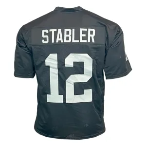 Ken Stabler Unsigned Oakland Black Football Jersey