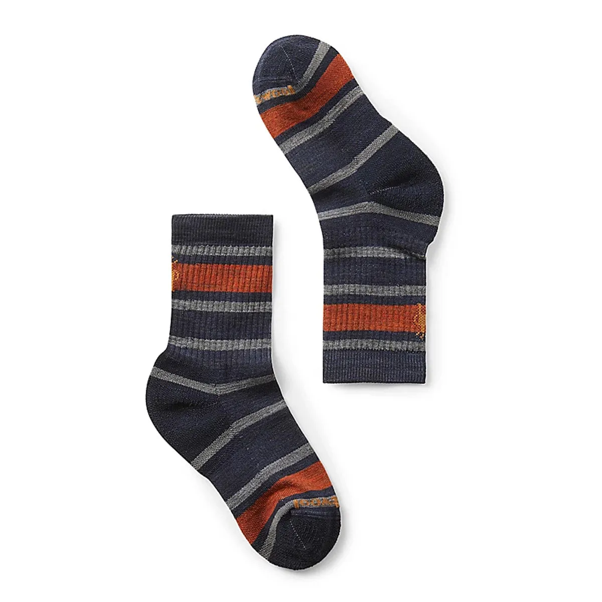 Kids' Hike Light Cushion Striped Crew Socks