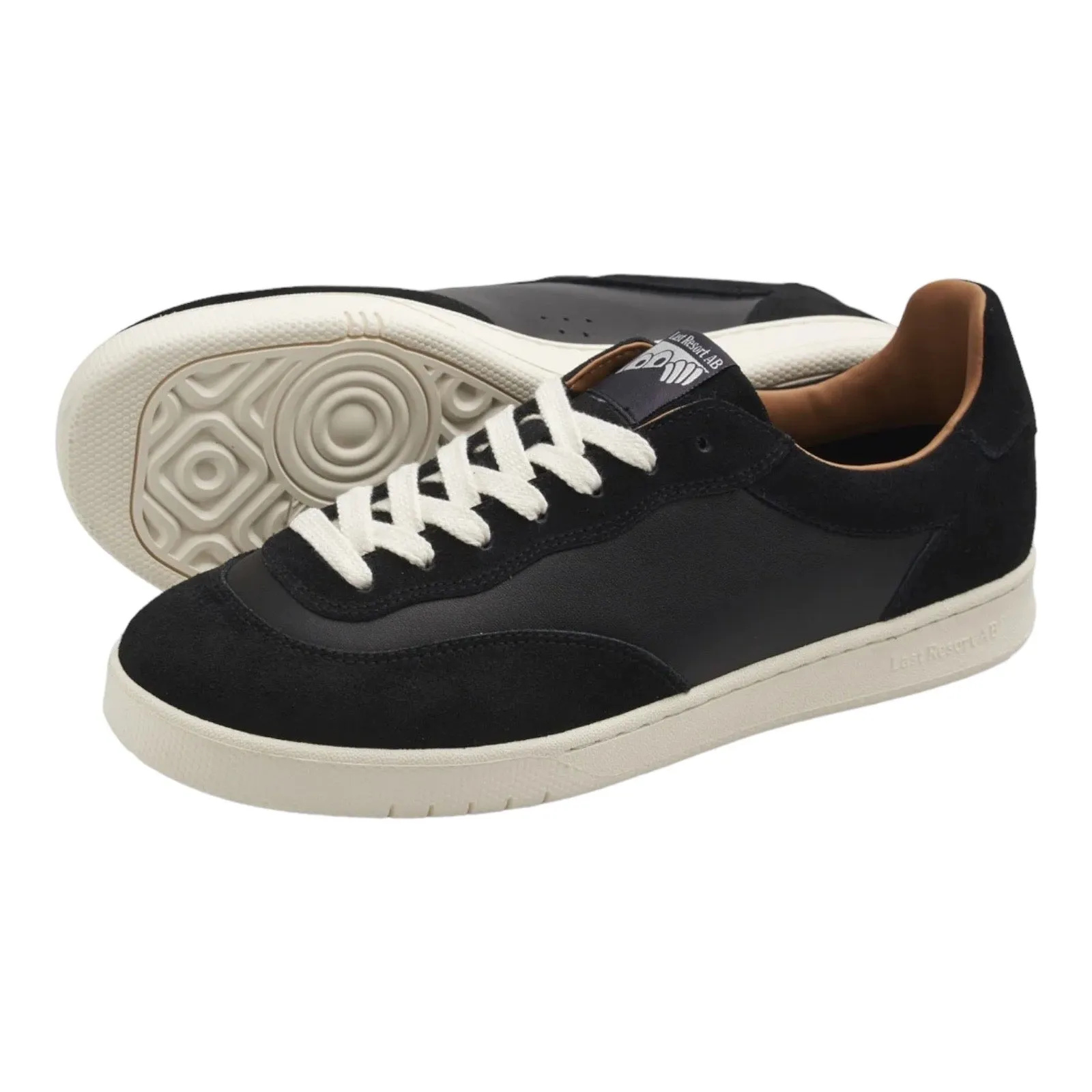 LAST RESORT AB CM001-LO SUEDE/LEATHER (BLACK/WHITE)