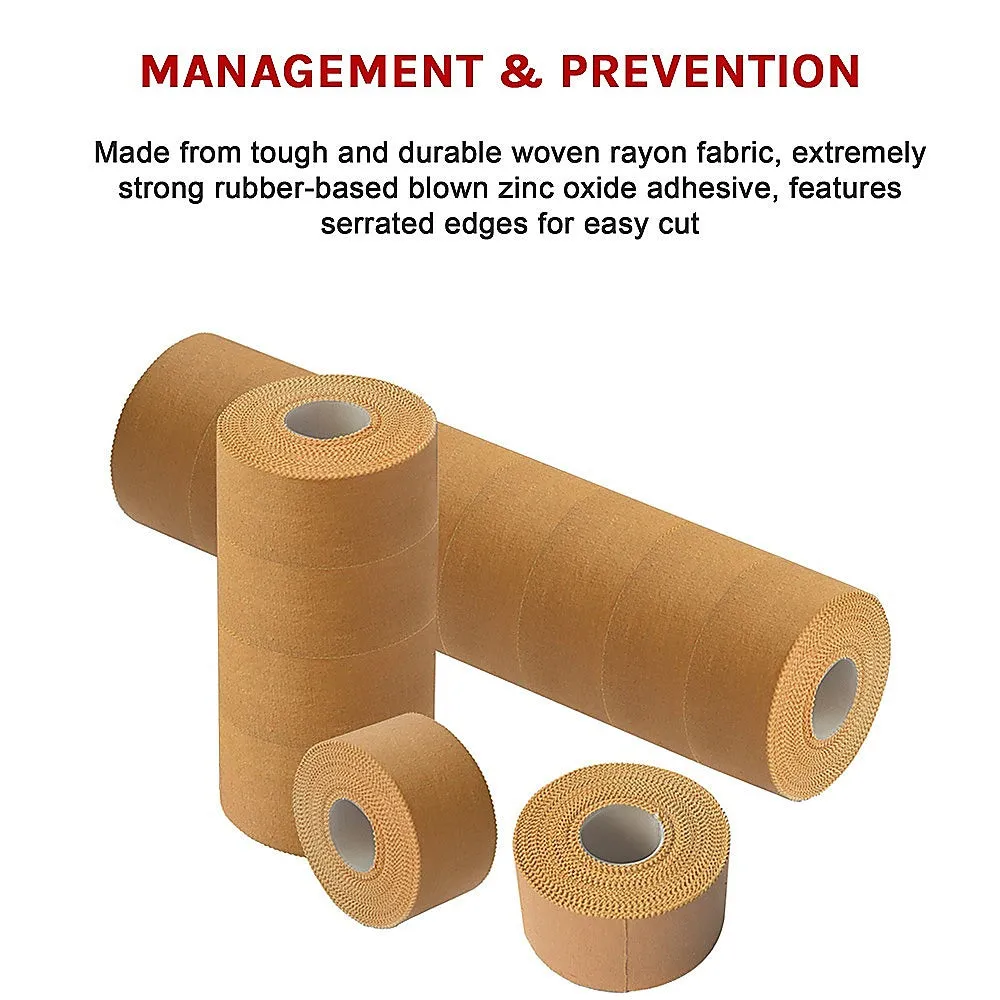 Latex-Free Rigid Sports Strapping Tape, 16 Rolls – 38mm x 13.7m