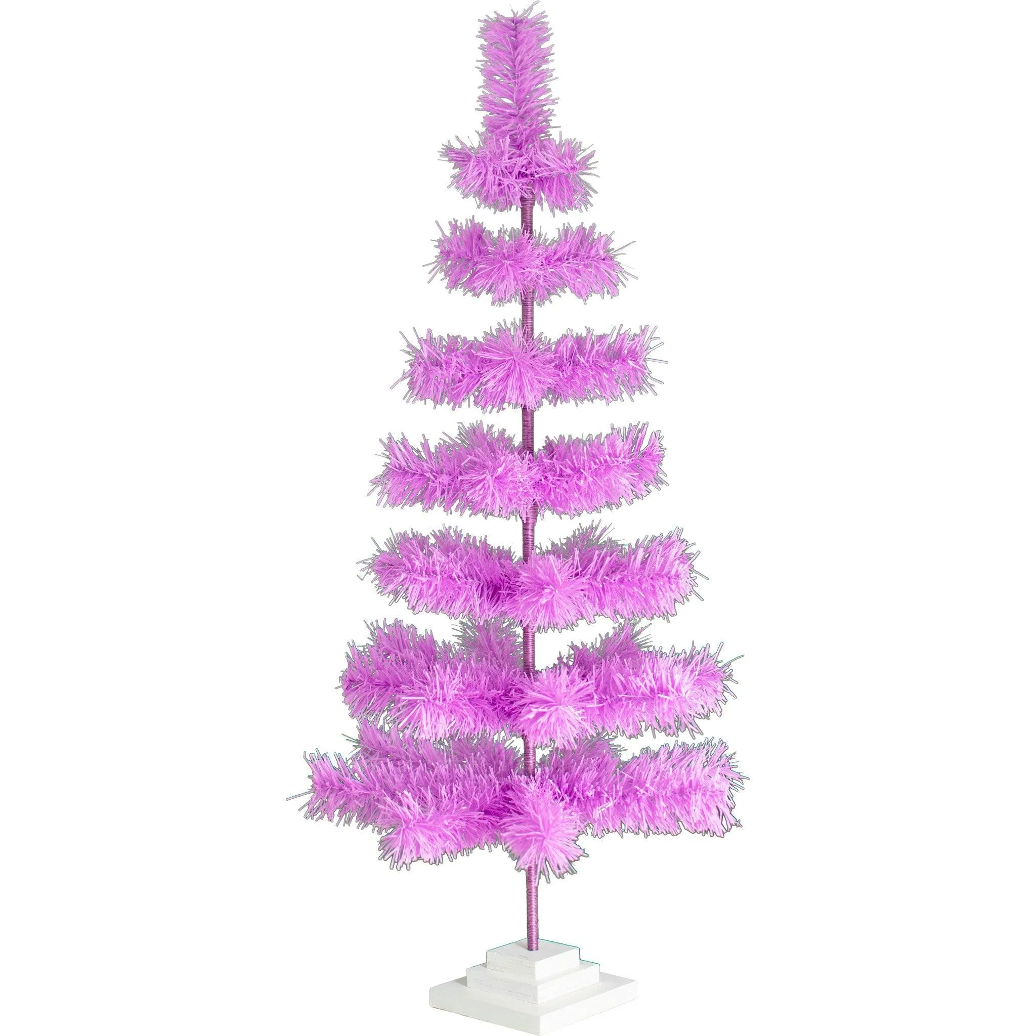 Lavender Tinsel Christmas Tree