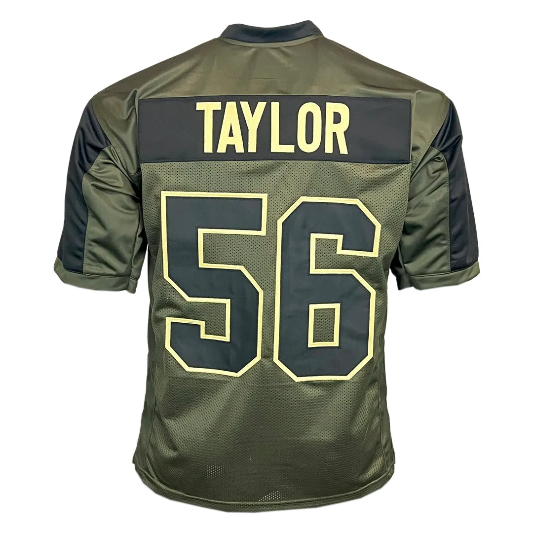 Lawrence Taylor Unsigned Salute to Service Football Jersey