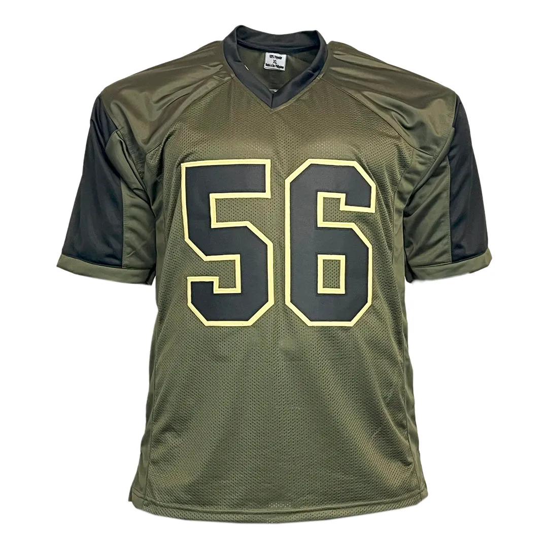 Lawrence Taylor Unsigned Salute to Service Football Jersey