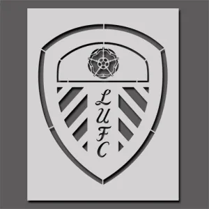 Leeds United Football Crest Stencil