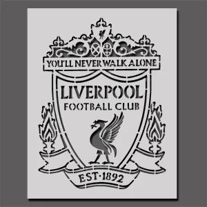 Liverpool Football Crest Stencil