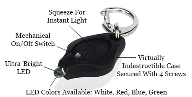 LRI Photon II Micro-Light LED Keychain / White