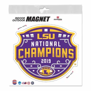 LSU Tigers 2019-2020 CFP National Champions WinCraft Magnet (6"x6")