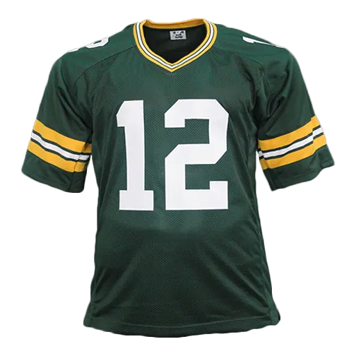 Lynn Dickey Pro Style Autographed Football Jersey Green (JSA)