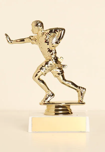 Male Flag Football Figure on Base 6" Trophy