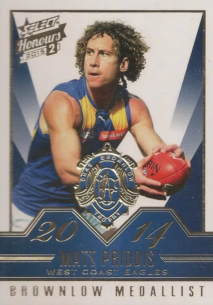 Matt Priddis, Brownlow Gallery, 2015 Select AFL Honours 2