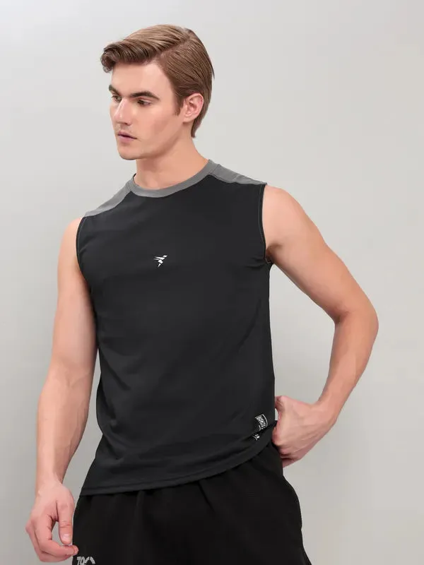 Men Solid Slim Fit Crew Neck Innerwear Vest with ELASTO LITE