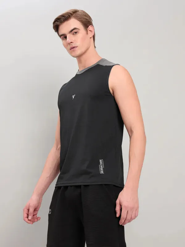 Men Solid Slim Fit Crew Neck Innerwear Vest with ELASTO LITE