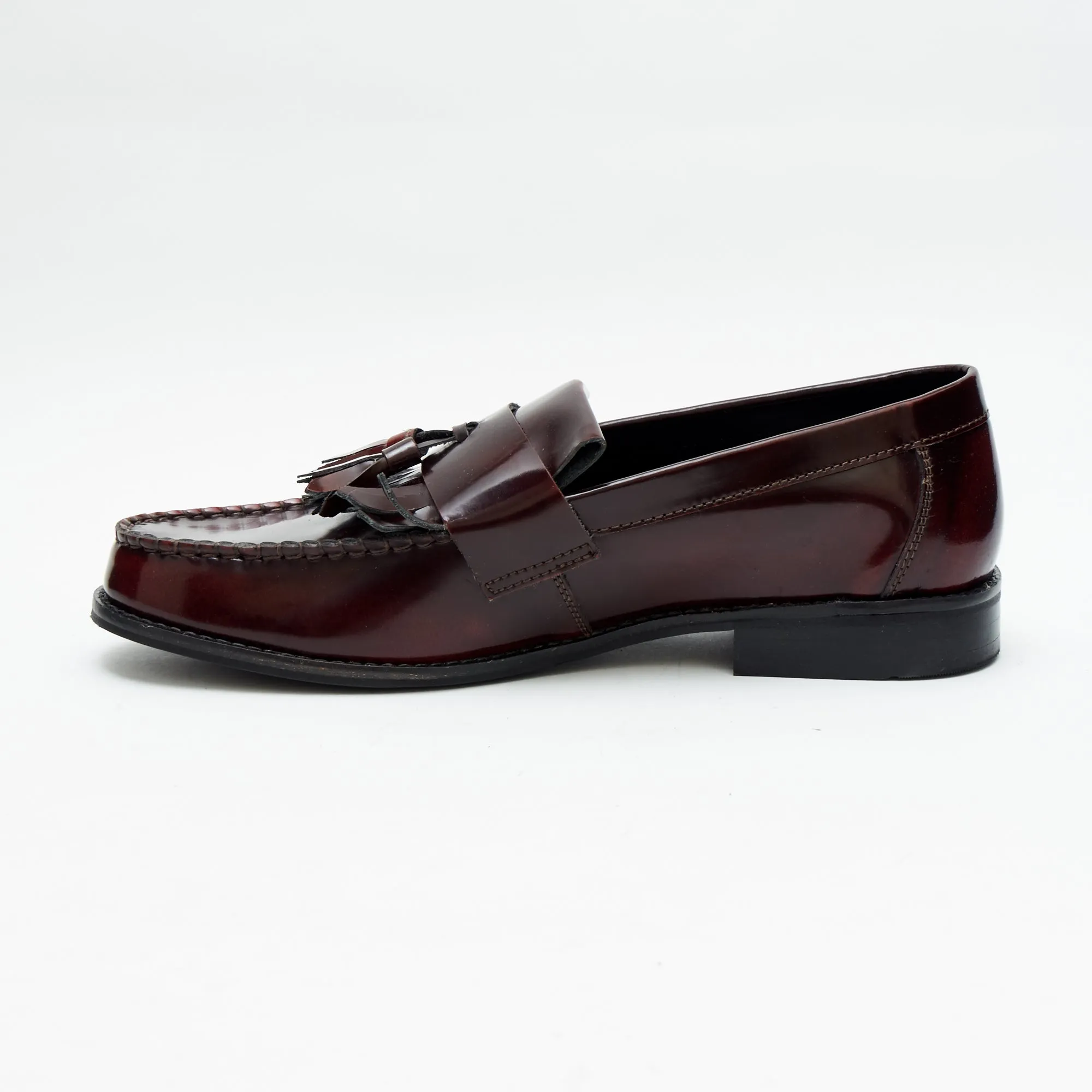 Mens Formal Moccasin Shoes 17999_Bordo Patent