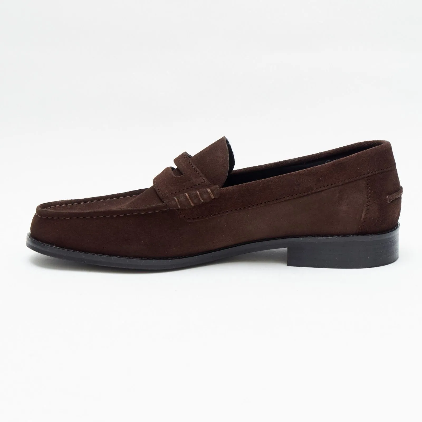 Mens Suede Casual Slip On Shoes - 17925_Brown Suede