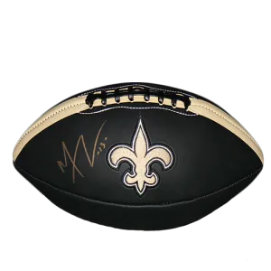 Michael Thomas New Orleans Saints Autographed Full Size Logo Black Football (JSA)