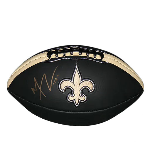 Michael Thomas New Orleans Saints Autographed Full Size Logo Black Football (JSA)