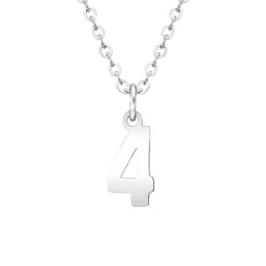 Mini Jersey Number Necklace | Stainless Steel