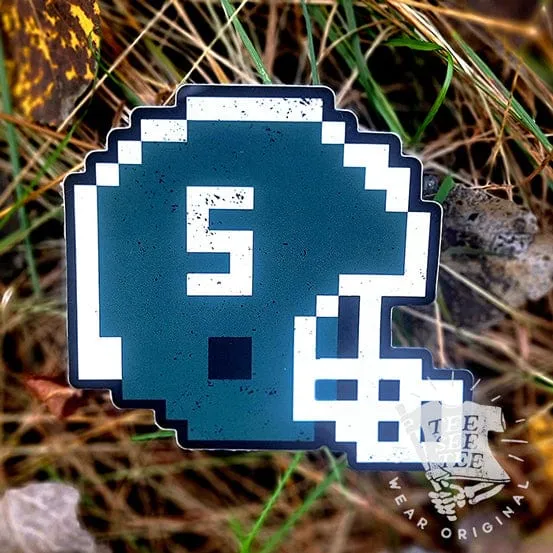 MSU 8-Bit Helmet Sticker | Tee See Tee Exclusive