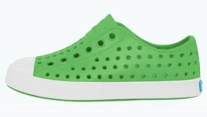 Native Jefferson Shoes - Grasshopper Green / Shell White