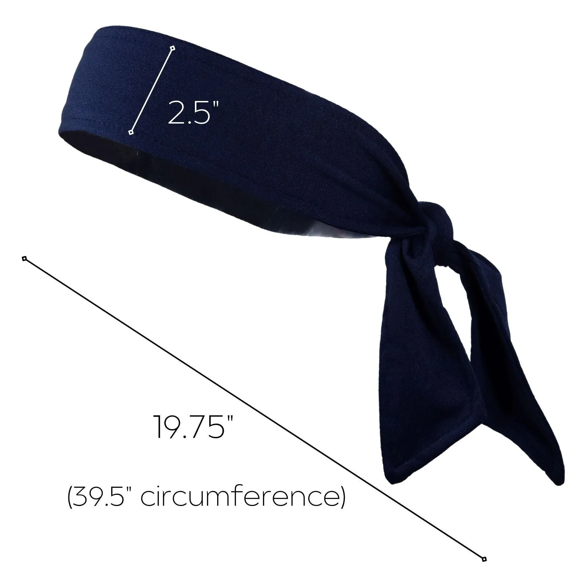 Navy Tie Headband