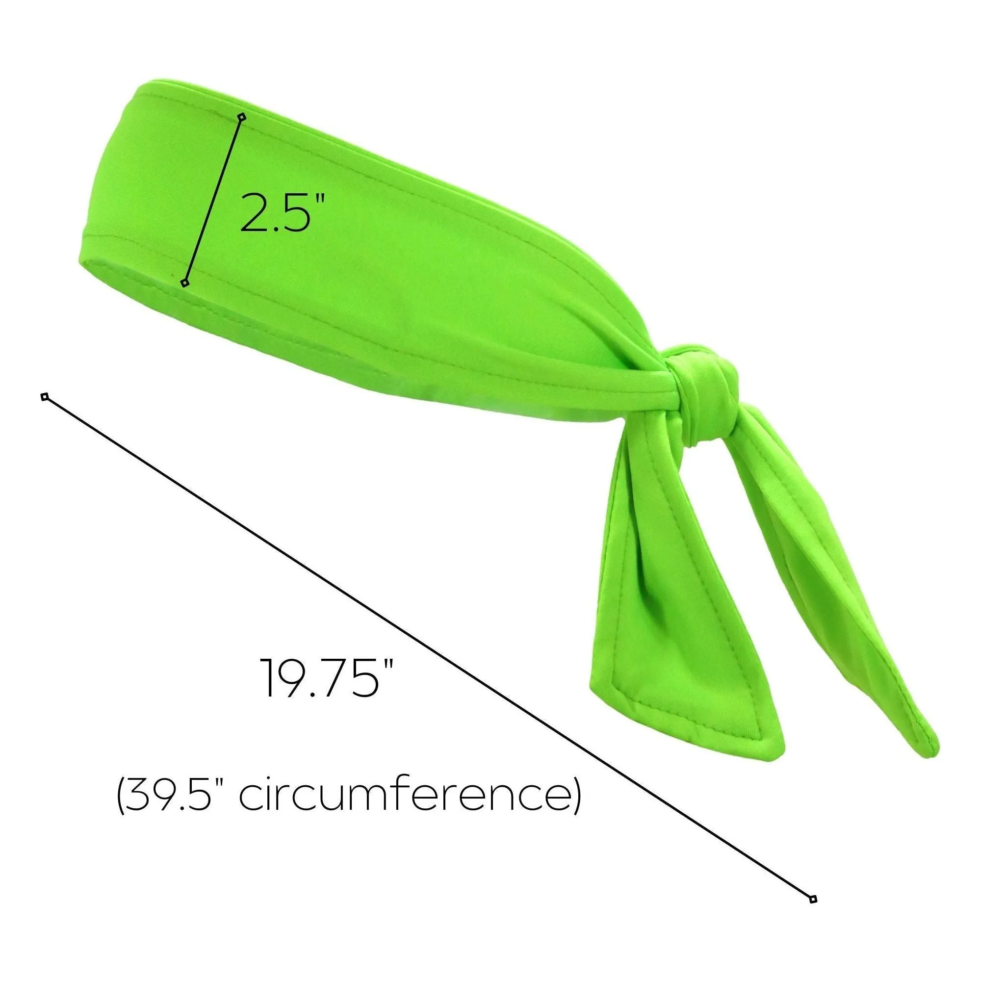 Neon Green Tie Headband