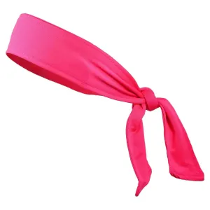 Neon Pink Tie Headband