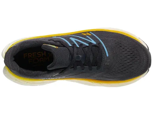 New Balance | Fresh Foam X More v4 | Men's | Black/Coastal Blue/Ginger Lemon