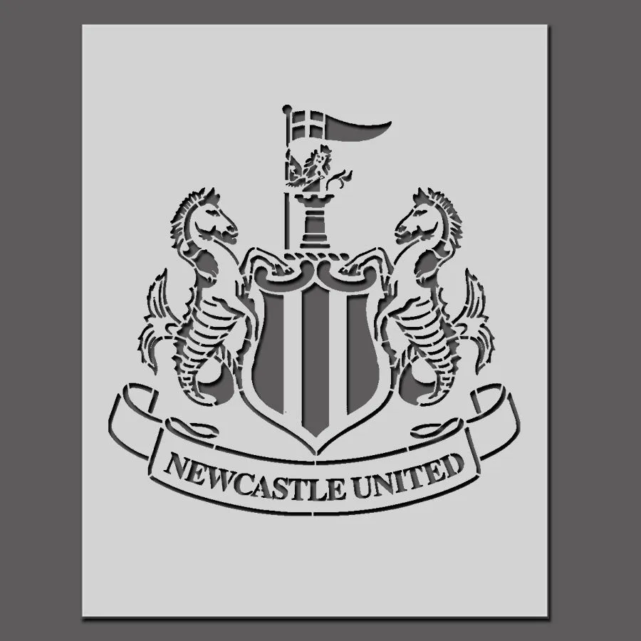 Newcastle United Football Club Crest Stencil