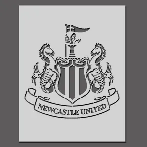 Newcastle United Football Club Crest Stencil