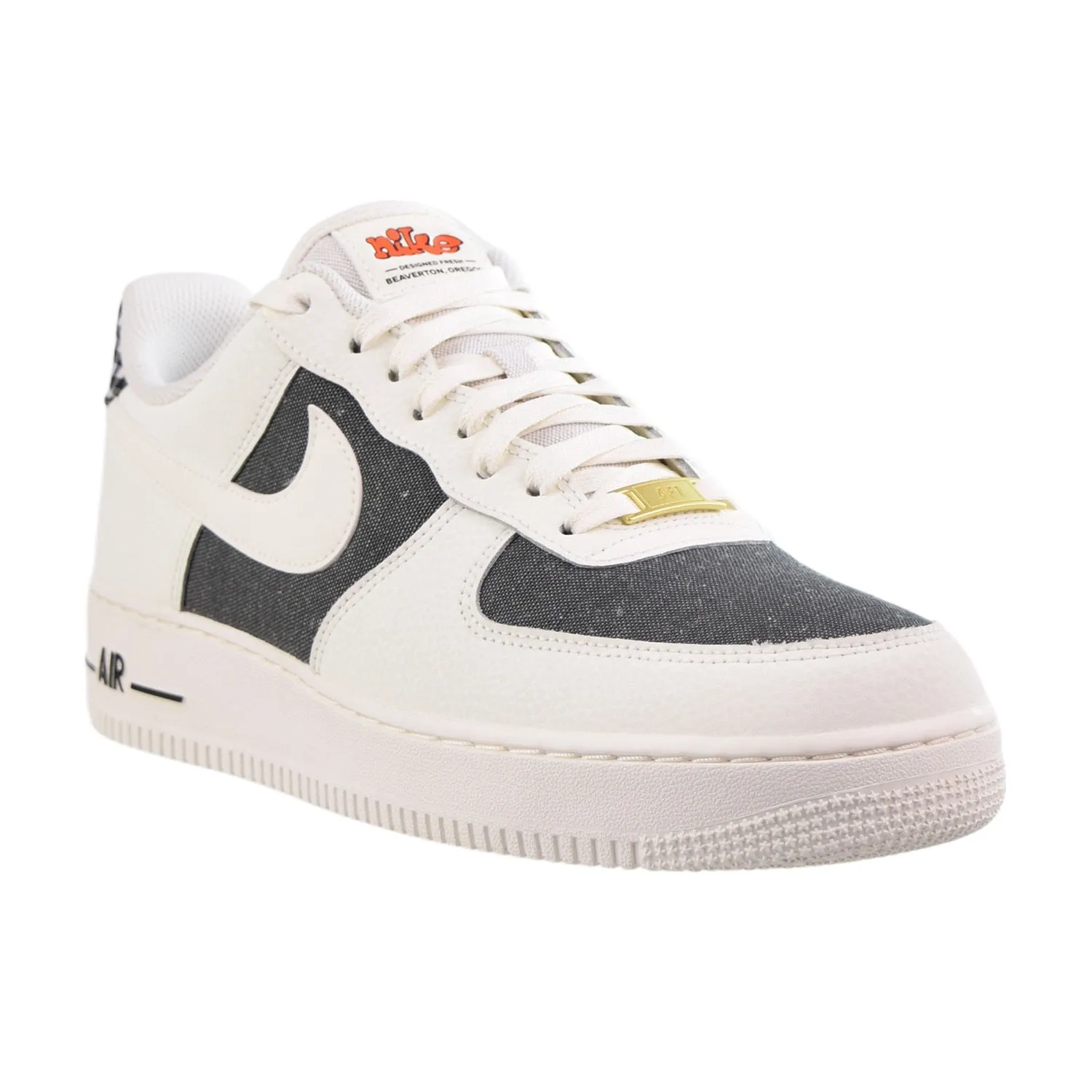 Nike Air Force 1 Low '07 Designed Fresh Men's Shoes Sail-Dark Smoke Grey